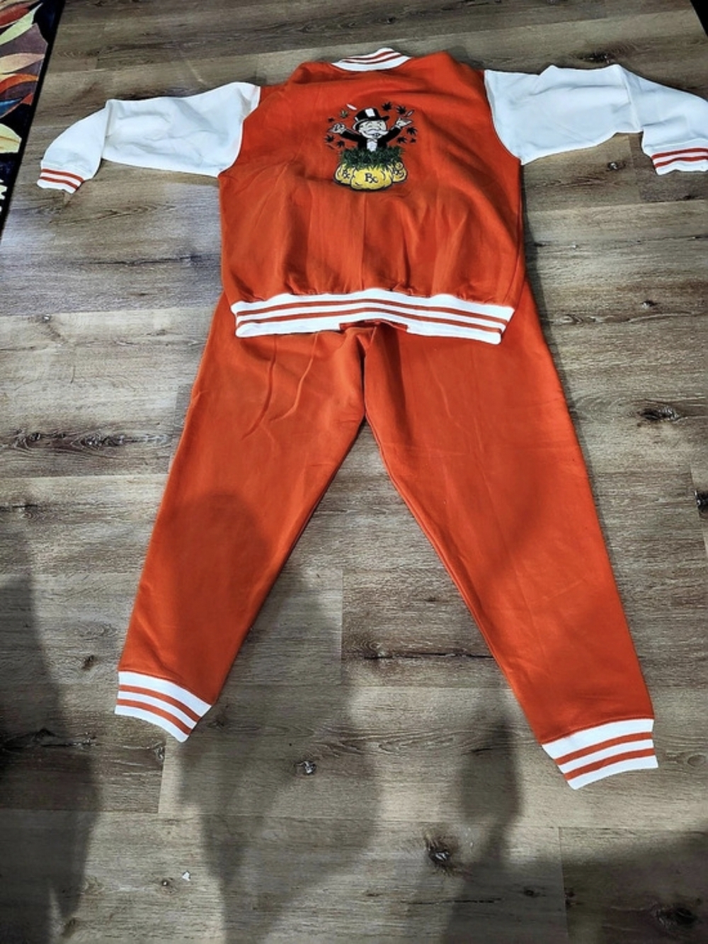 Kids Orange Graphic Matching Set